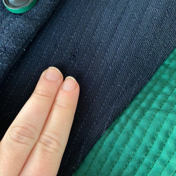 Tory Burch Canter Riding Jacket colorblock Coat quilted Size 0 - Picture 7 of 10